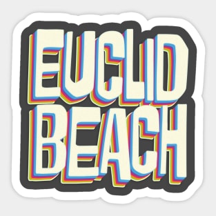 Euclid Beach Groovy 70's Sticker